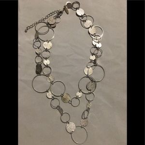 Double circle necklace